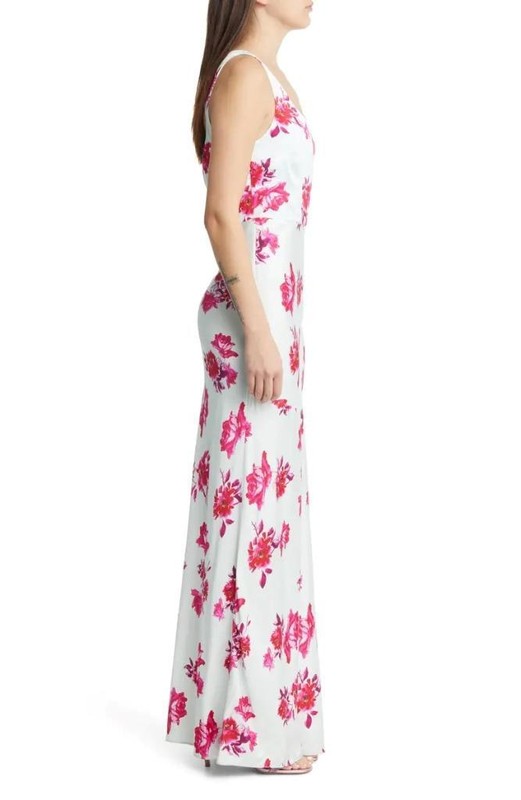 $278 - Favorite Daughter The Sunroof Floral Maxi Dress In Peony Size 8