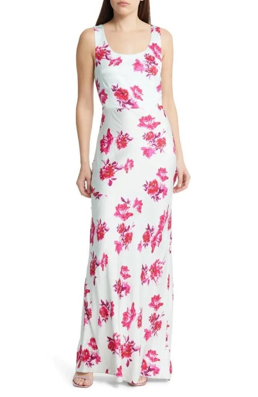 $278 - Favorite Daughter The Sunroof Floral Maxi Dress in Peony Size 8