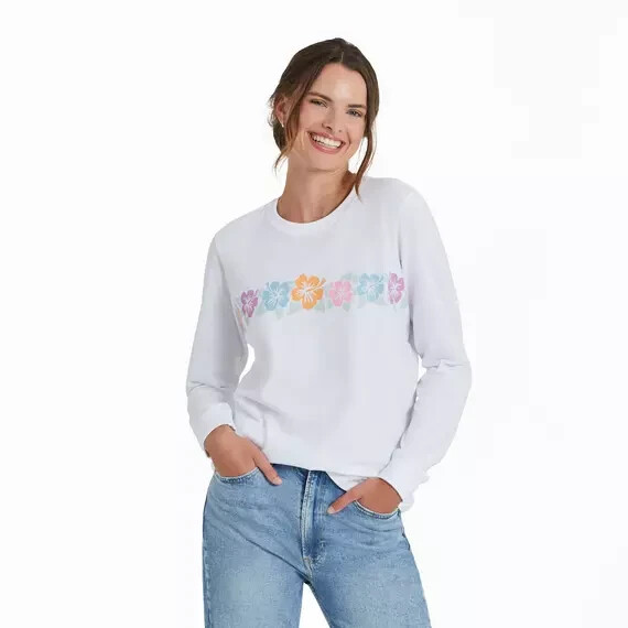 2PC Life Is Good Ladies Long Sleeve Sunshirts UPF 50+ SET ~ Medium ~ FAST SHIP