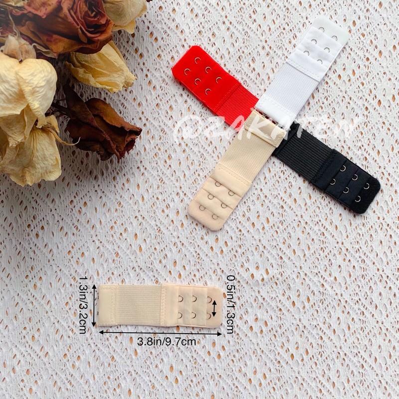 2Pcs Bra Extension Elastic Stretchy Extender 2/3/4 Hooks In 4 Colors US Seller