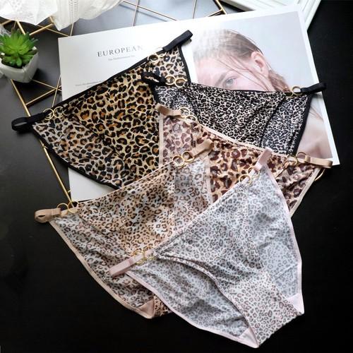 3 or 5 Packs Lot Sexy Womens Bikini Panties Leopard String Full Briefs Lingeries