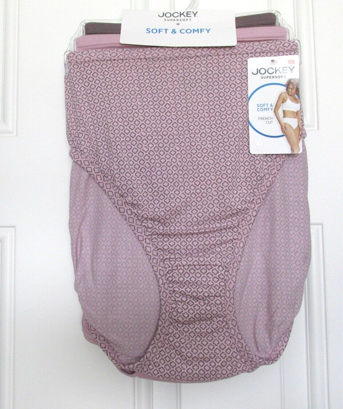 3 PAIRS WOMENS JOCKEY SUPERSOFT SOFT & COMFY MODAL STRETCH FRENCH CUT PANTIES 10