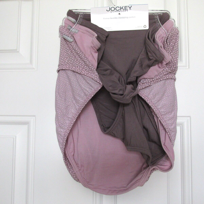 3 PAIRS WOMENS JOCKEY SUPERSOFT SOFT & COMFY MODAL STRETCH FRENCH CUT PANTIES 10