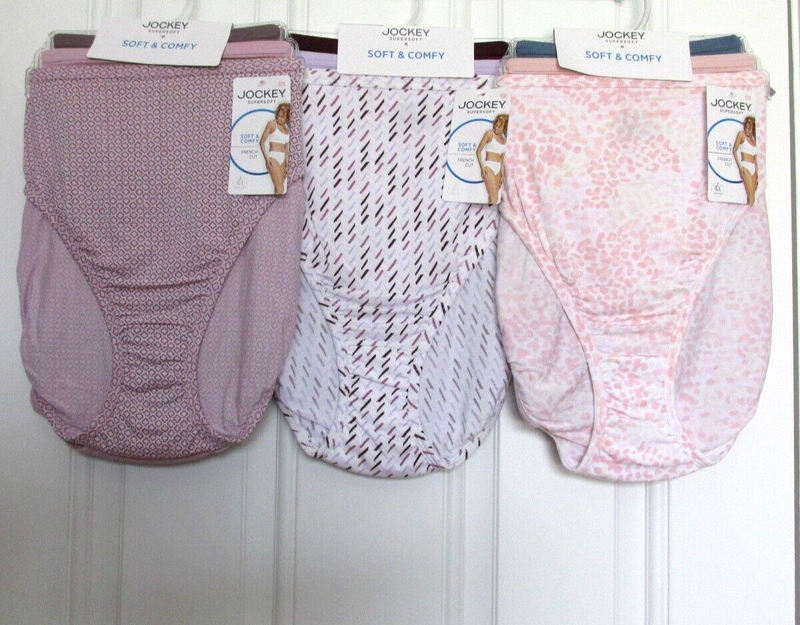 3 PAIRS WOMENS JOCKEY SUPERSOFT SOFT & COMFY MODAL STRETCH FRENCH CUT PANTIES 10