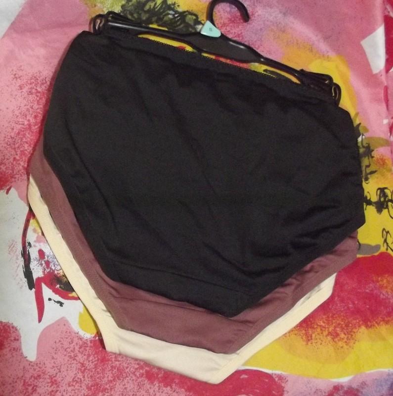 3 Prima Valentina 871058 Microfiber 2pk Lace Trim Brief Panties M