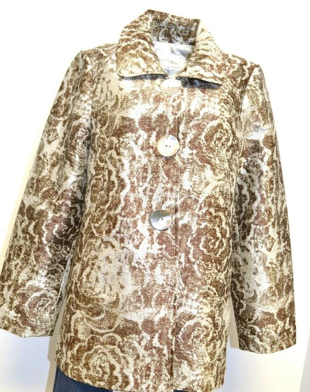 3 Sisters Jacket MEDIUM Swing A-Line Dressy Coat American Made 1846
