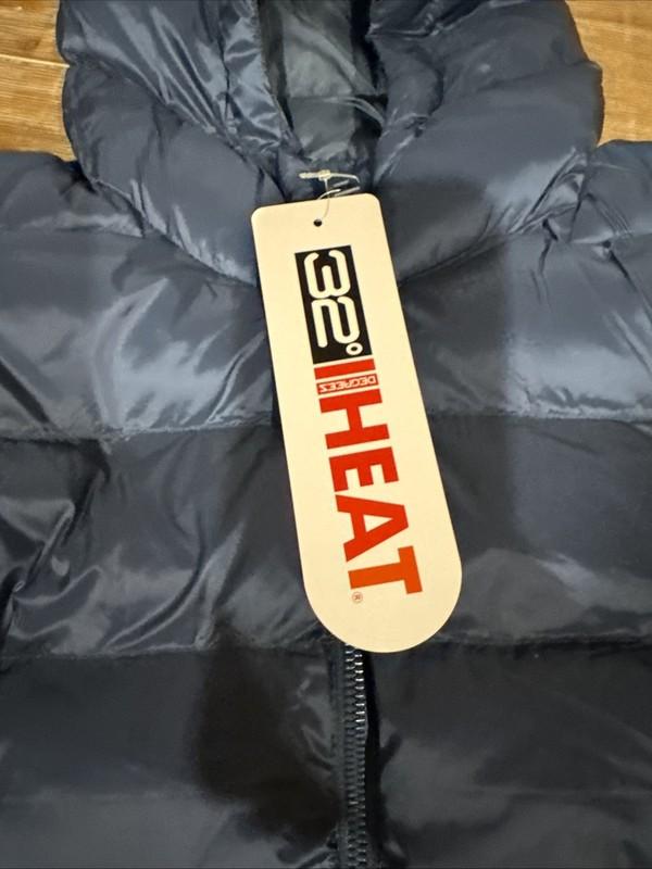 32 Degree Heat Jacket Small Moonlit Ocean Color Full Zip Hooded NWT