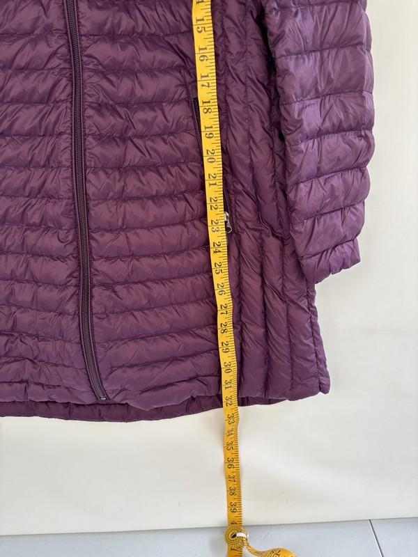 32 Degrees Heat Down Parka Jacket Coat Quilted Purple Womens Size M Hooded Zip