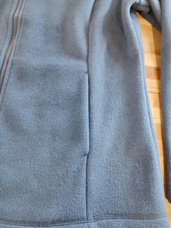 32 Degrees Heat Women's Brushed Faux-Wool Full Zip Jacket Blue Size Medium
