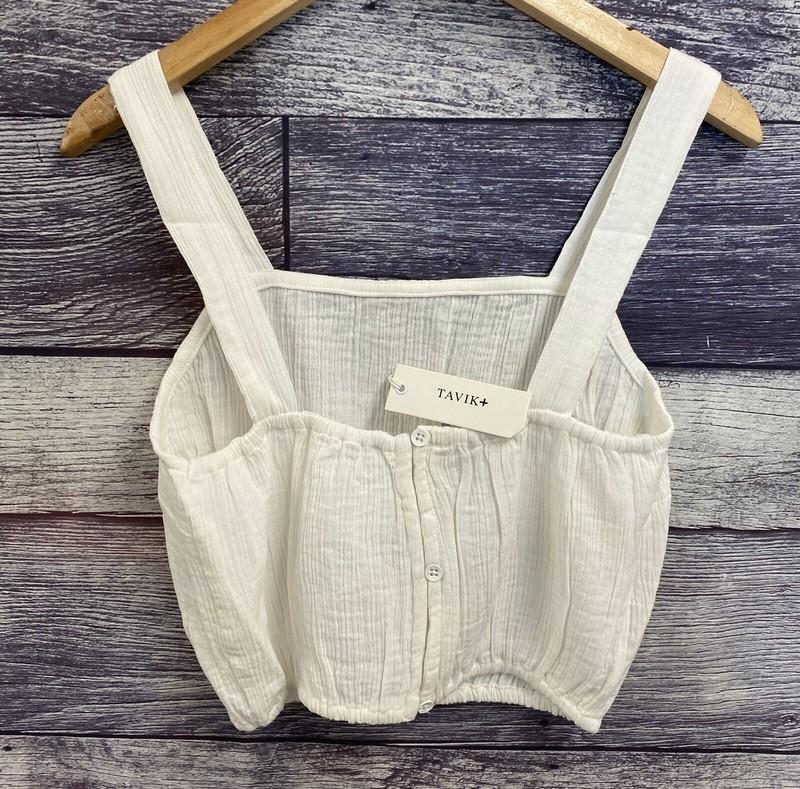 3pc Bundle Ginny Tavik White Crop Tank Top & Black Red Shorts Size Small