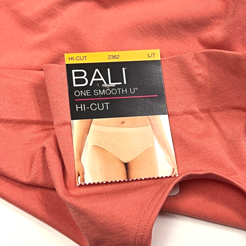 4 Bali One Smooth U Smoothing Hi-Cut Panty NWT 2362 4 PACK Size L 7