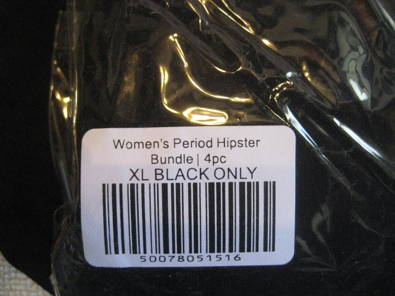 4 PACK RUBY LOVE HIPSTER LEAK PROOF PERIOD PROTECTION UNDERWEAR BLACK WOMENS XL