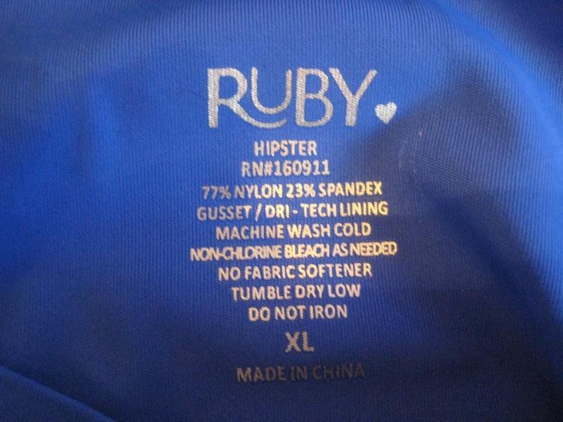 4 PACK RUBY LOVE LEAK PROOF PERIOD PROTECTION UNDERWEAR WOMENS XL