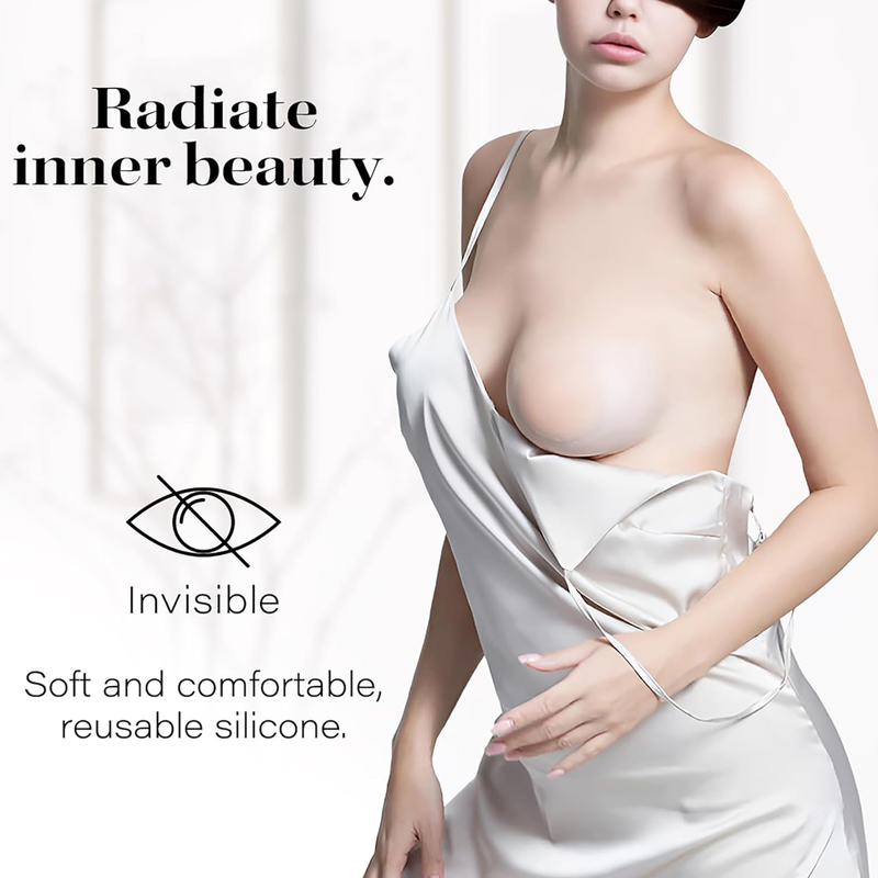 4 Pairs Pasties Women Nipple Covers Reusable Adhesive Silicone