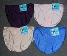 4 Pairs VANITY FAIR String Bikini ILLUMINATION 18108 Panty Solid Colors 7 / L