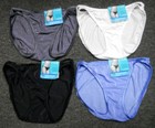 4 Pairs VANITY FAIR String Bikini ILLUMINATION 18108 Panty Solid Colors 7 / L