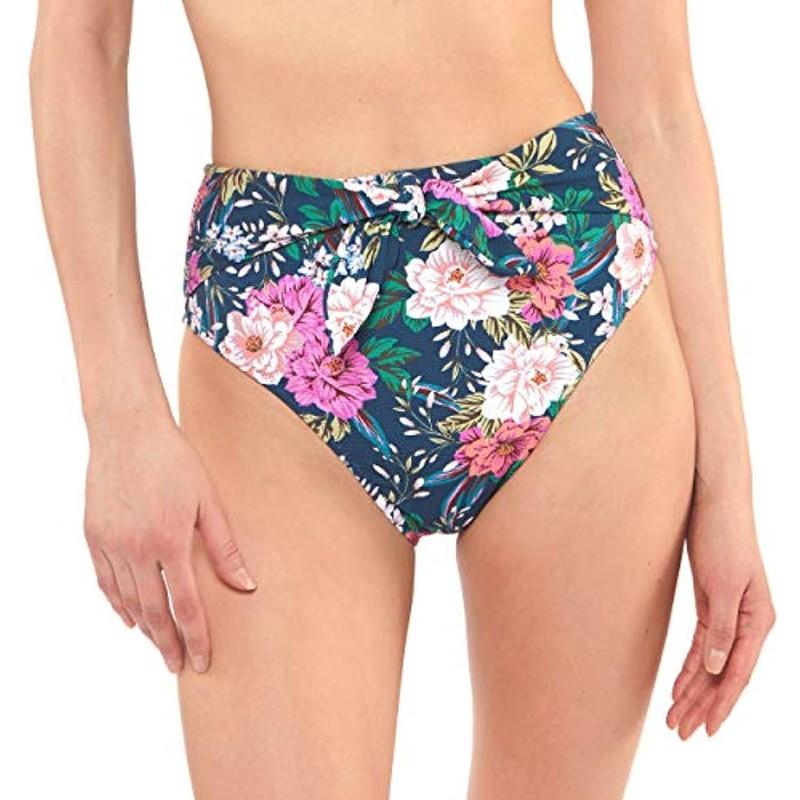 $46 Jessica Simpson Women's Floral Bikini Swimsuit Bottom Blue Medium