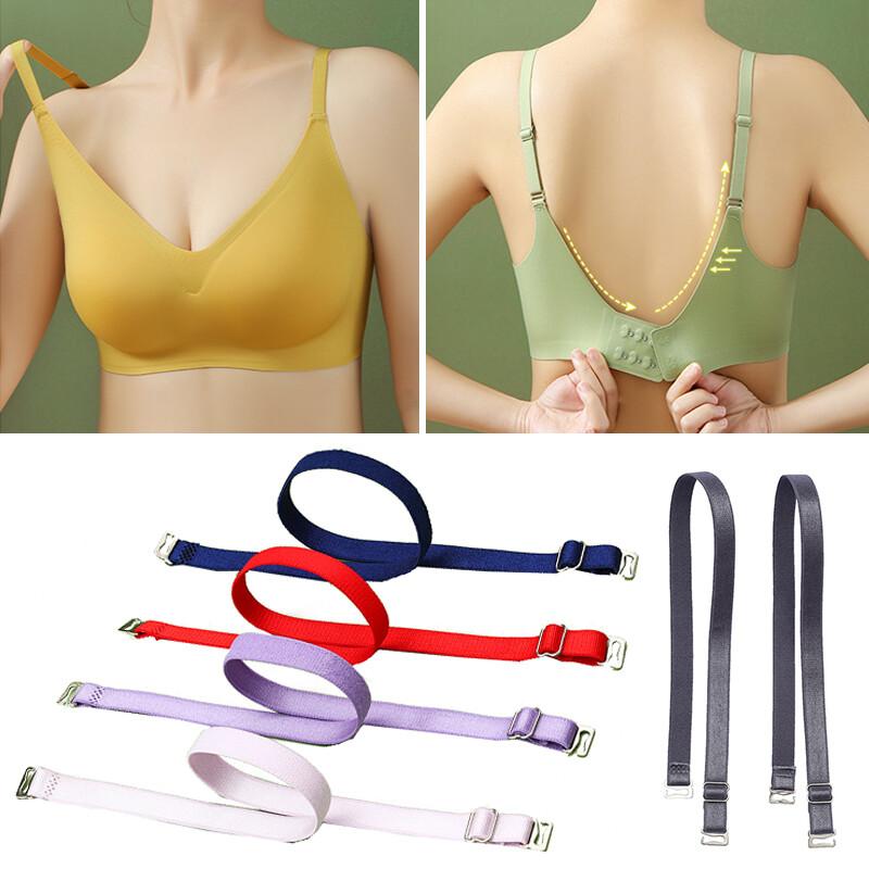 4Pairs Summer Non-slip Adjustable Shoulder Bra Straps 10mm Durable Bra Accessori