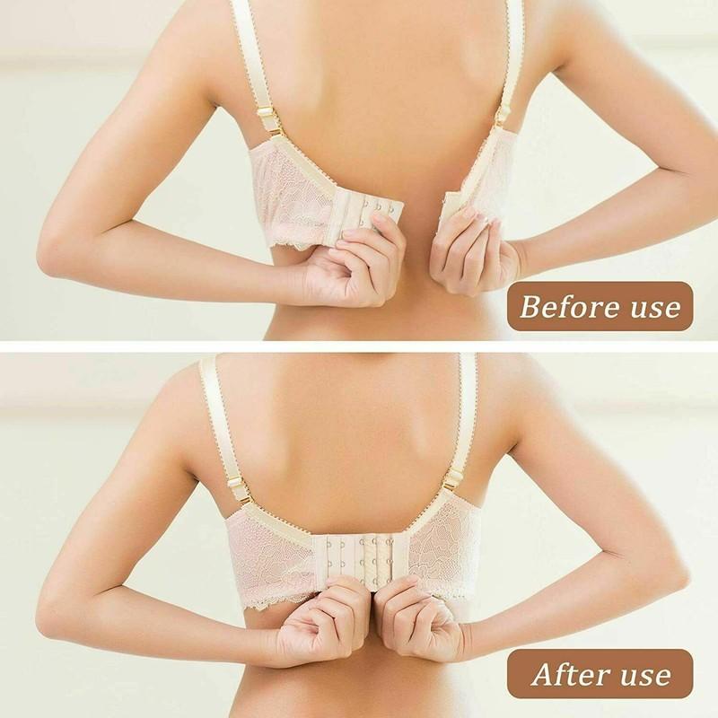 4Pcs Adjustable Bra Extender 2/3/4 Hooks With Elastic Underwear Strap Extension