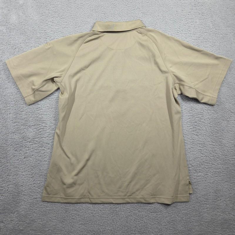 5.11 Tactical Performance Short Sleeve Polo Shirt Womens XL Silver Tan Khaki NEW