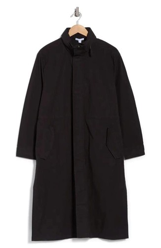 $550 - James Perse Lightweight Cotton Blend Parka In Black S (1)