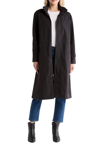 $550 - James Perse Lightweight Cotton Blend Parka in Black S (1)