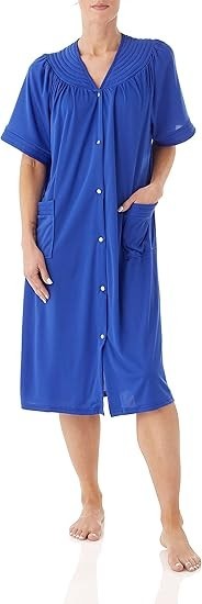 5X PLUS Anthony Richards Green Snap Front Duster Housecoat Night Gown Pajama