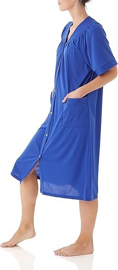 5X PLUS Anthony Richards Green Snap Front Duster Housecoat Night Gown Pajama