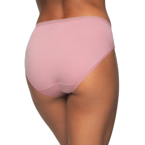 6-Pack Felina Women's Hi-Cut Brief With Lace Trim - NWT