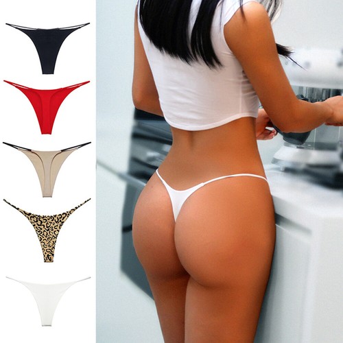 6 Packs Lot NEW Women Lingerie Thong G-string Briefs Bikini Panties Underwear