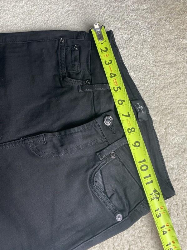 7 For All Mankind Jeans Women's 24 Ankle Skinny Black