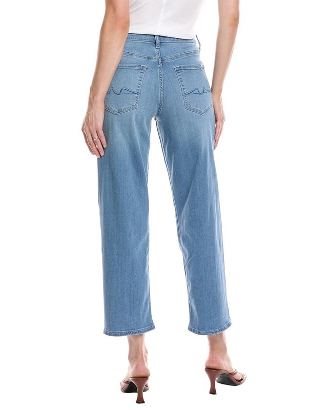 7 For All Mankind Slim Evolution The Modern Straight Marrakech Jean Women's Blue