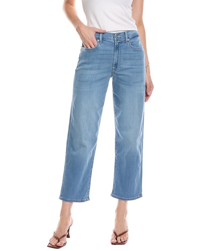 7 For All Mankind Slim Evolution The Modern Straight Marrakech Jean Women's Blue