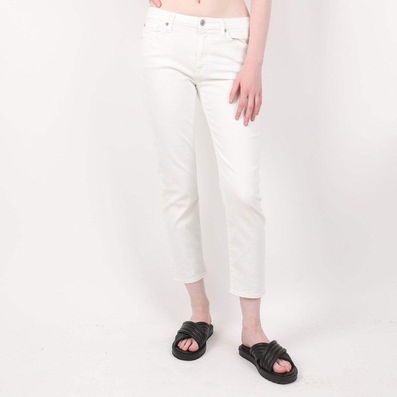 7 For All Mankind White Jeans Waist 27