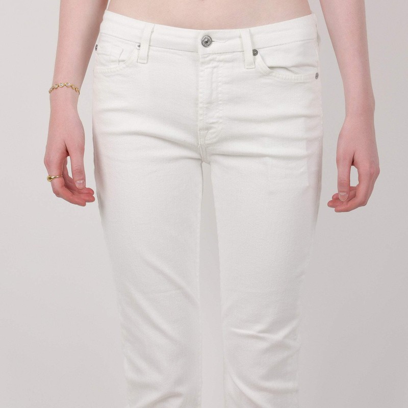 7 For All Mankind White Jeans Waist 27