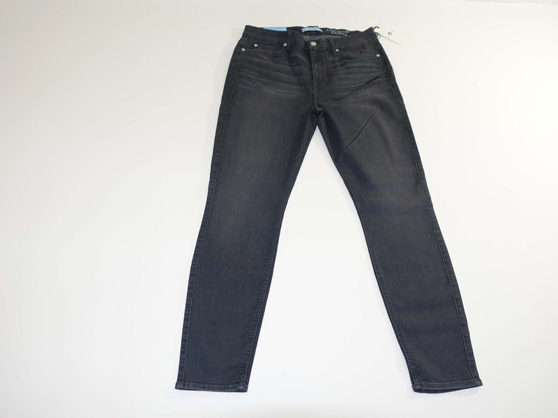 7 For All Mankind Women's High Waist Ankle Skinny Jeans Size 32 NWT Bair Smoke