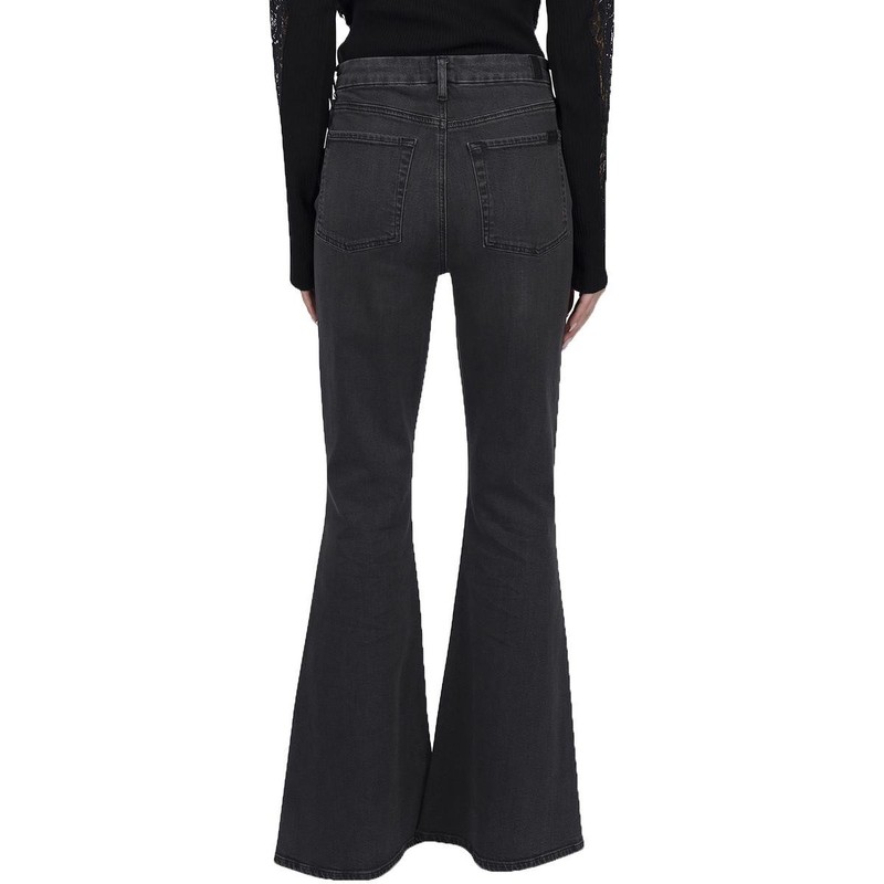 7 For All Mankind Womens Megaflare Faded Denim Flared Jeans BHFO 7382
