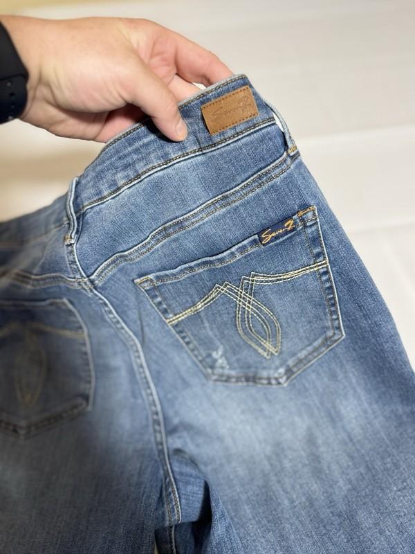7 Seven For ALL Mankind Tailorless SZ 14 Jeans High Rise/Wide Leg
