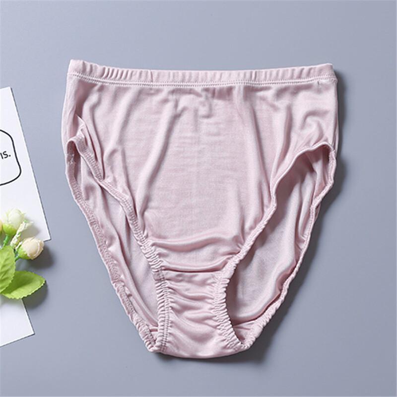 9pcs/lot Women Knitted Briefs Mulberry Silk Underwear Real Silk Lady Panties
