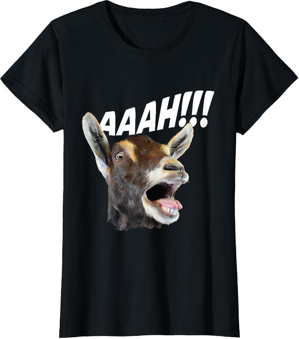 Aaah Goat Whisperer Rancher Farm Animal Farmer Ladies' Crewneck T-Shirt
