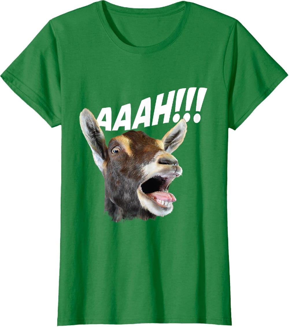 Aaah Goat Whisperer Rancher Farm Animal Farmer Ladies' Crewneck T-Shirt