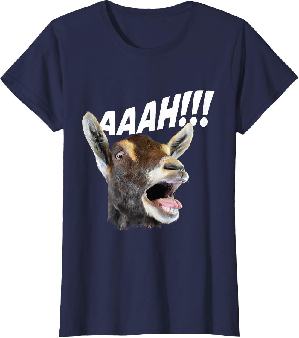Aaah Goat Whisperer Rancher Farm Animal Farmer Ladies' Crewneck T-Shirt