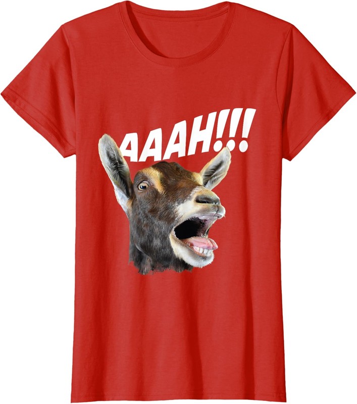 Aaah Goat Whisperer Rancher Farm Animal Farmer Ladies' Crewneck T-Shirt