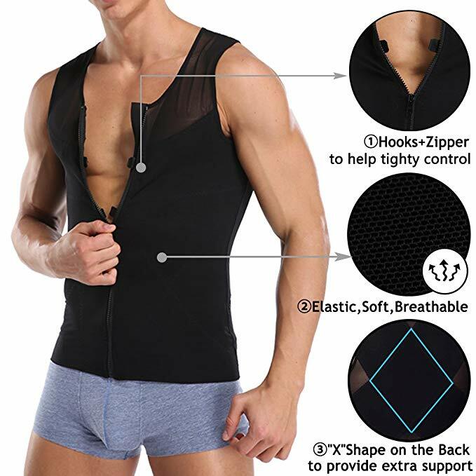 Abdominal Belly Vest Body Compression Shaper Slimming Waist Girdle Top Underwear