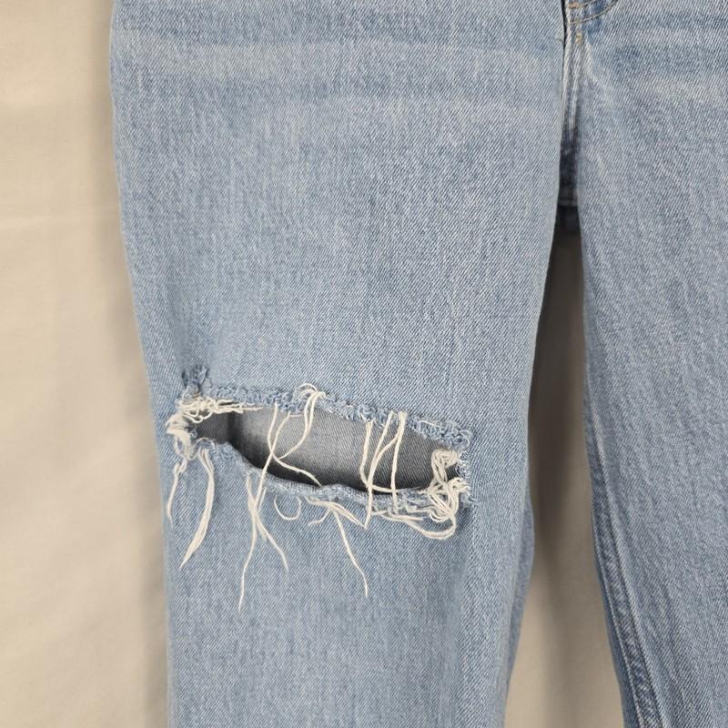 Abercrombie And Fitch The 90s Straight Ultra High Rise Jeans Distressed Size 27