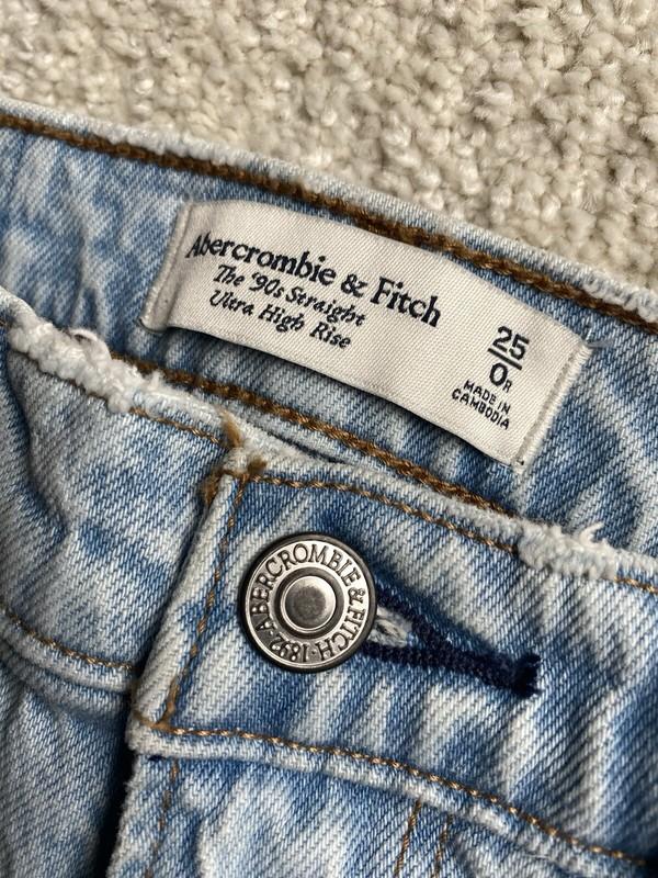 Abercrombie & Fitch Jeans Women 25 0 R The 90's Straight Ultra High Rise Light