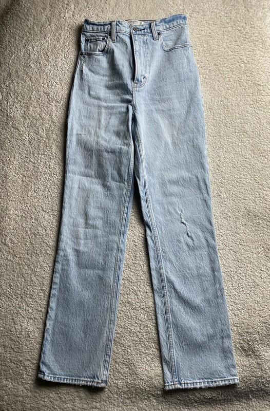 Abercrombie & Fitch Jeans women 25 0 R The 90's Straight Ultra High Rise Light