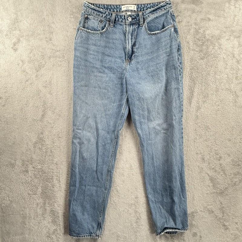 Abercrombie & Fitch Jeans Womens 28/6 Curve Love Blue Denim Loose High Rise