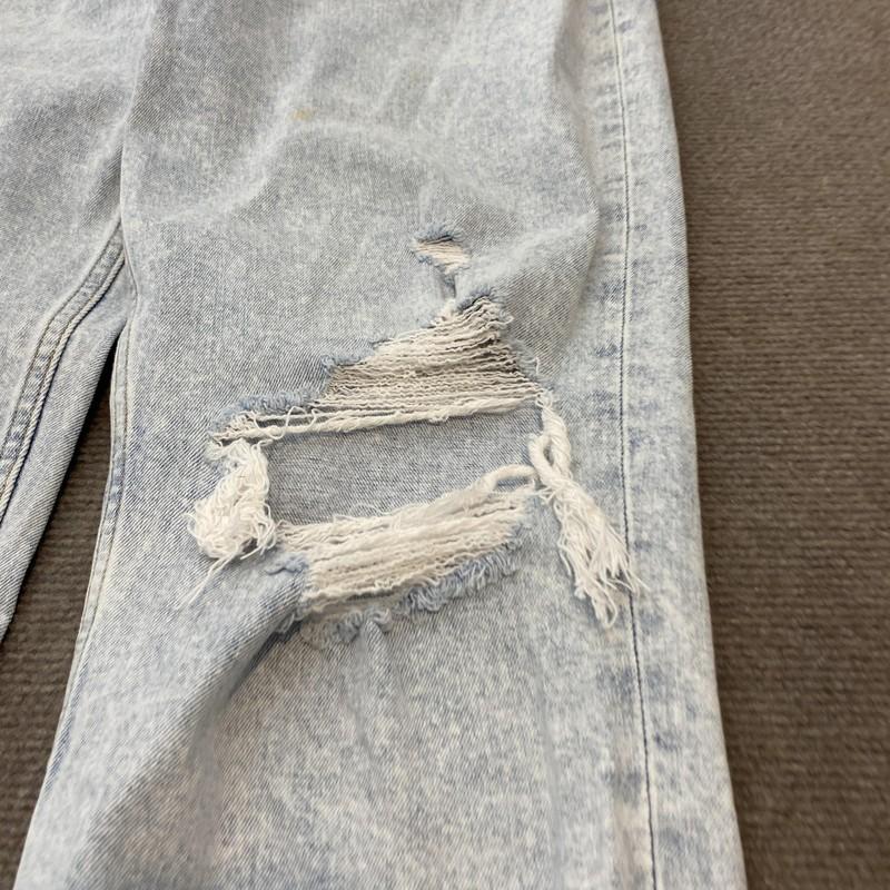 Abercrombie & Fitch Jeans Womens 8R Light Wash Blue The Mom High Rise Distressed
