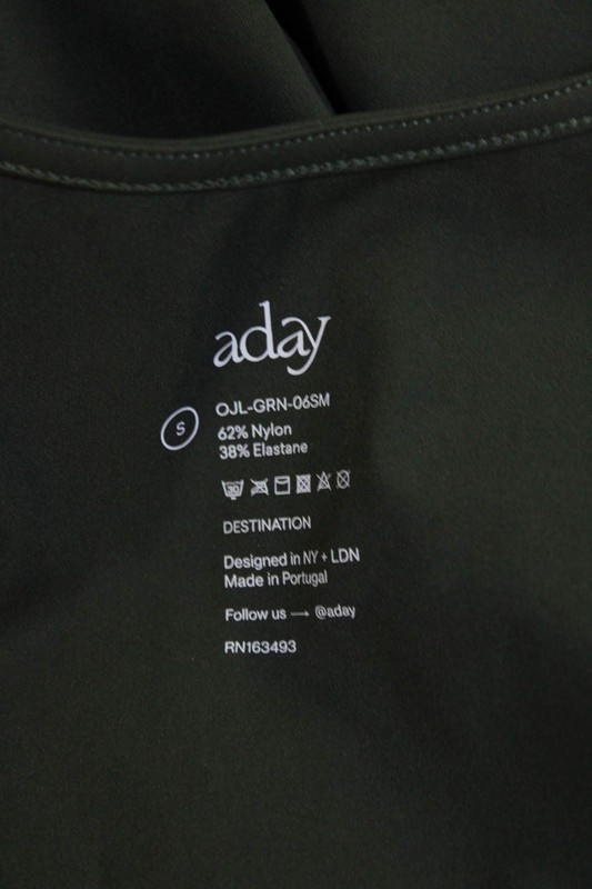 Aday Womens Stretch V-Neck Long Sleeve Destination Jumpsuit Moss Size S